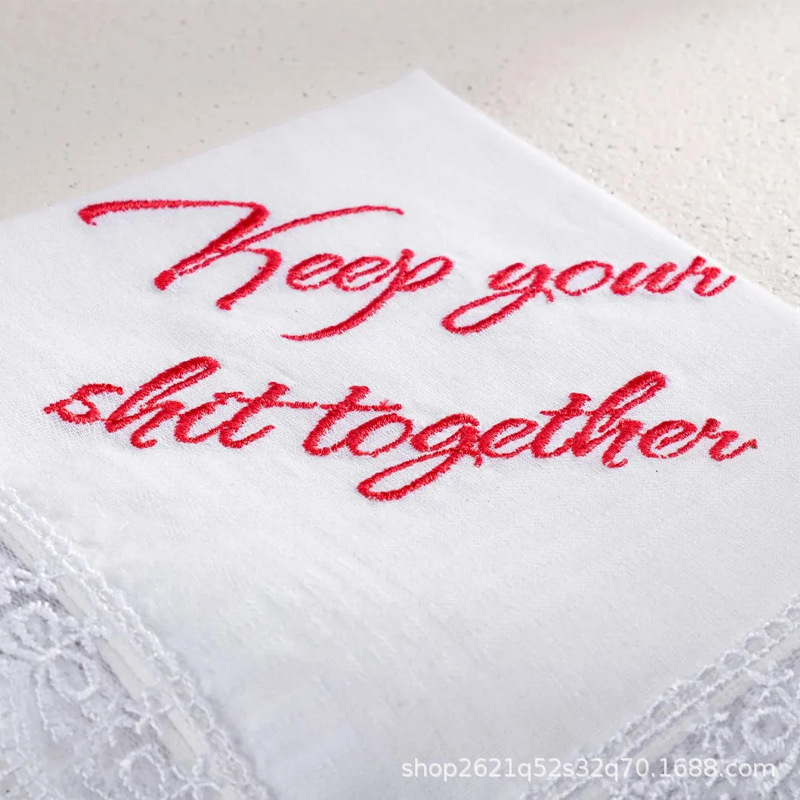 etsy アマゾン貿易ホット販売刺繍ハンカチナプキンポケットスクエアタオル結婚式のギフトブライズメイド、ベストマン、長老ギフト|undefined