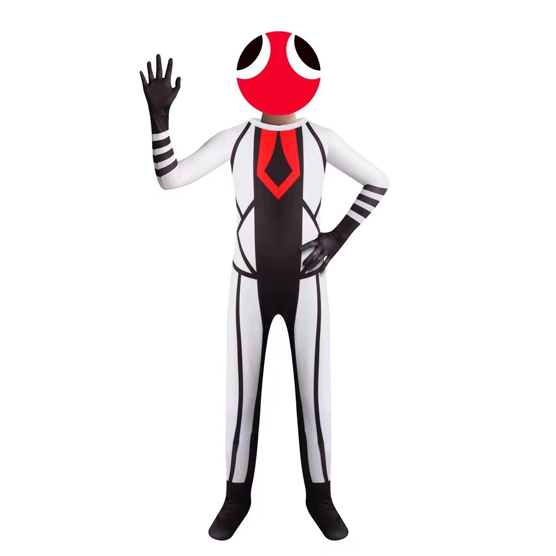 Halloween Rainbow amigos roblox juego cos ropa azul pequeño monstruo traje mono