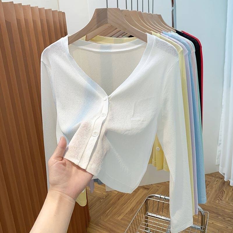 Knitted Sweater for Women, Short Style, Sun Protection, Camisole, Outerwear Cardigan, Air Conditioning Shirt, Shawl, Summer Thin Style, Paired with Skirt, Jacket, New Product