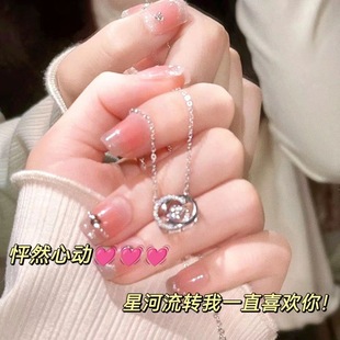 Snake-shaped ring ~ super fairy zircon bling feeling light luxury niche design index finger ring opening adjustable ring
