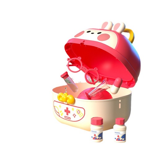 Simulation medical box, doctor's medical toy set, boy's play house, injection medical suitcase, girl's