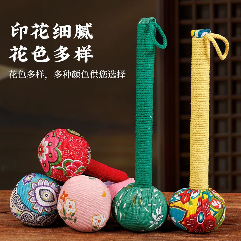 Mugwort Hammer Ai Cao Hammer 33cm Satin Herbal Massage Stick for Meridian Tapping and Wellness Gifting quality and texture