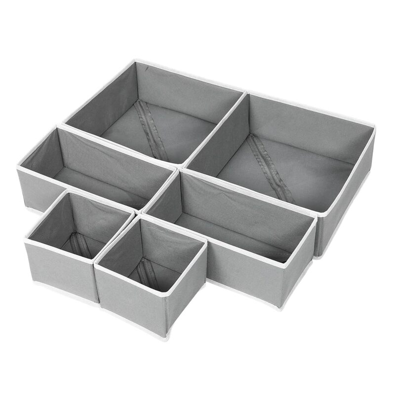 Washable Non-Woven Intimates Storage Box for Daily Use at Home, Foldableable Storage Box, Wardrobe Drawer Storage Box