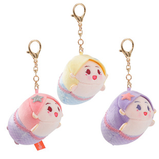 Q version aquarium mermaid princess lying cartoon Plush Backpack pendant best selling cute schoolbag pendant gift