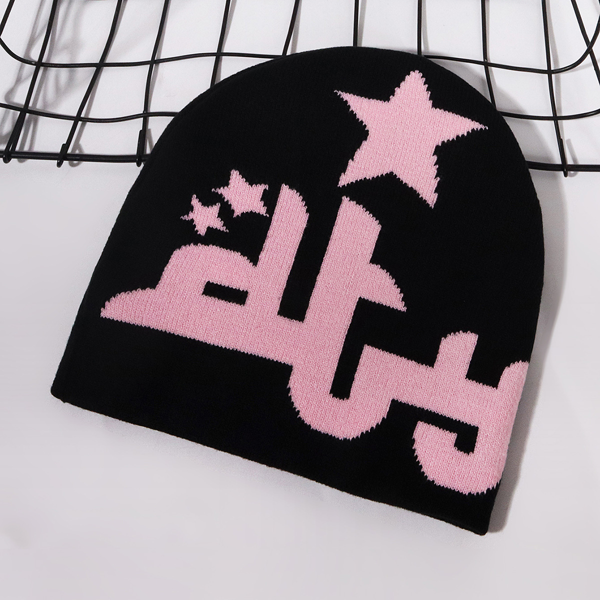 Unisex Jacquard wintermuts Vijfsterren jacquard wollen muts warme gebreide muts voor mannen en vrouwen_voghion.com