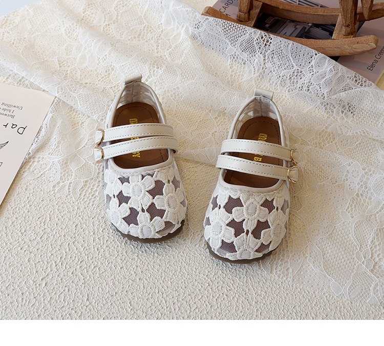 Bailarinas de rede respirável para bebé menina sapatos macios_voghion.com