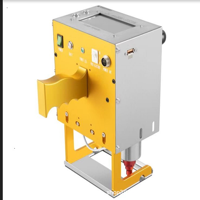 Máquina de marcado eléctrica de mano pequeña, máquina de codificación de impresión de acero, piezas de acero para moldes, brida de placa de acero, máquina de grabado de estructura de acero