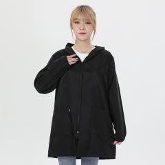 成人罩衣女家用防水防油廚房做飯圍裙長袖大褂拉鏈男士工作服護衣