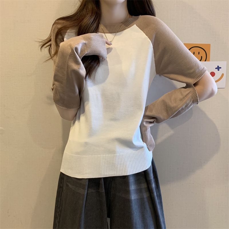 Women's Spring and Autumn Design Sense Inner Wearing Lazy Loose Top
