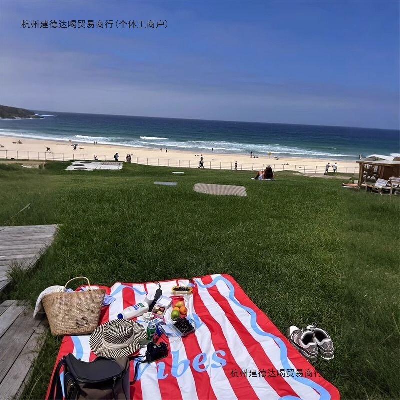 海边野餐地垫户外野餐垫隔潮防潮垫便携牛津布加厚防水防潮沙滩垫|undefined
