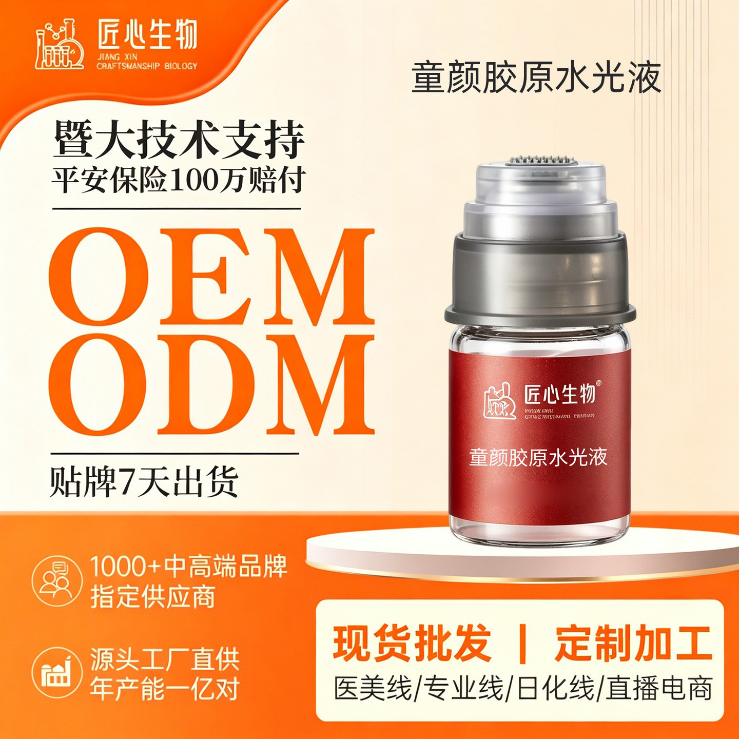 Microcrystalline Collagen Water-Glow Serum for Youthful Skin, Full-Face Wrinkle-Reducing Water-Glow Essence, Facial Serum, Water-Glow Essence