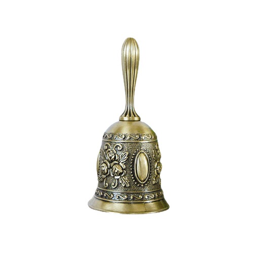Glossy rose bell hand-touched bell-touched bell yoga bell Christmas retro hand-cranked metal crafts