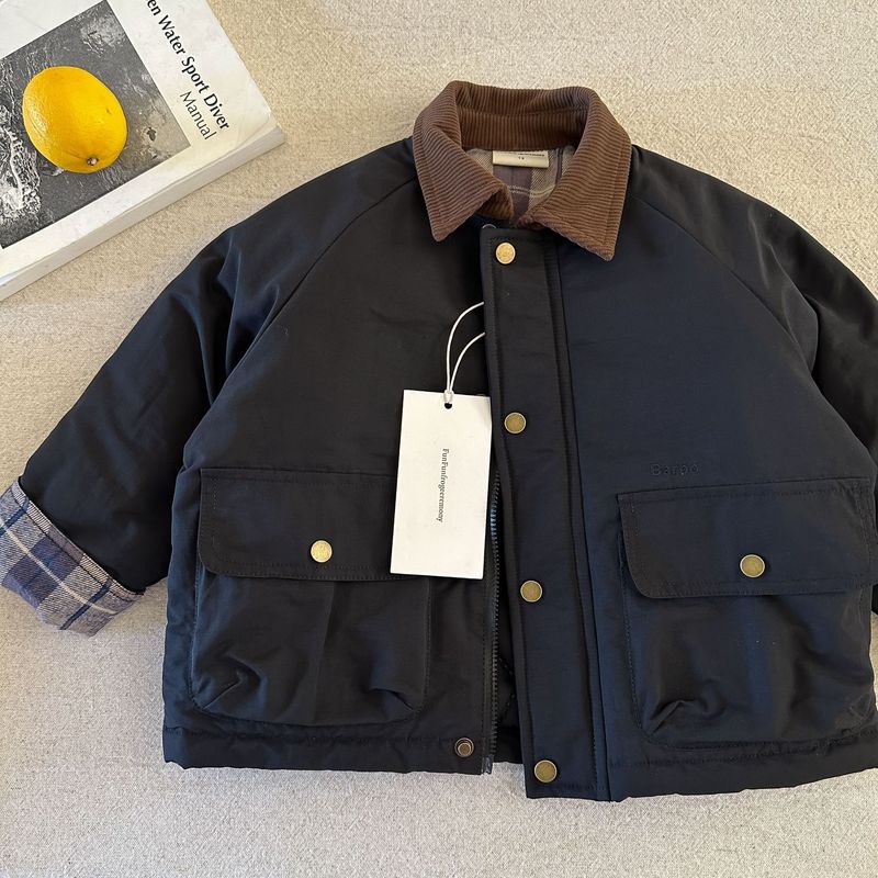 儿童加厚风衣2025冬款外套女童棉服男童棒球棉服童装外套冬现货|undefined