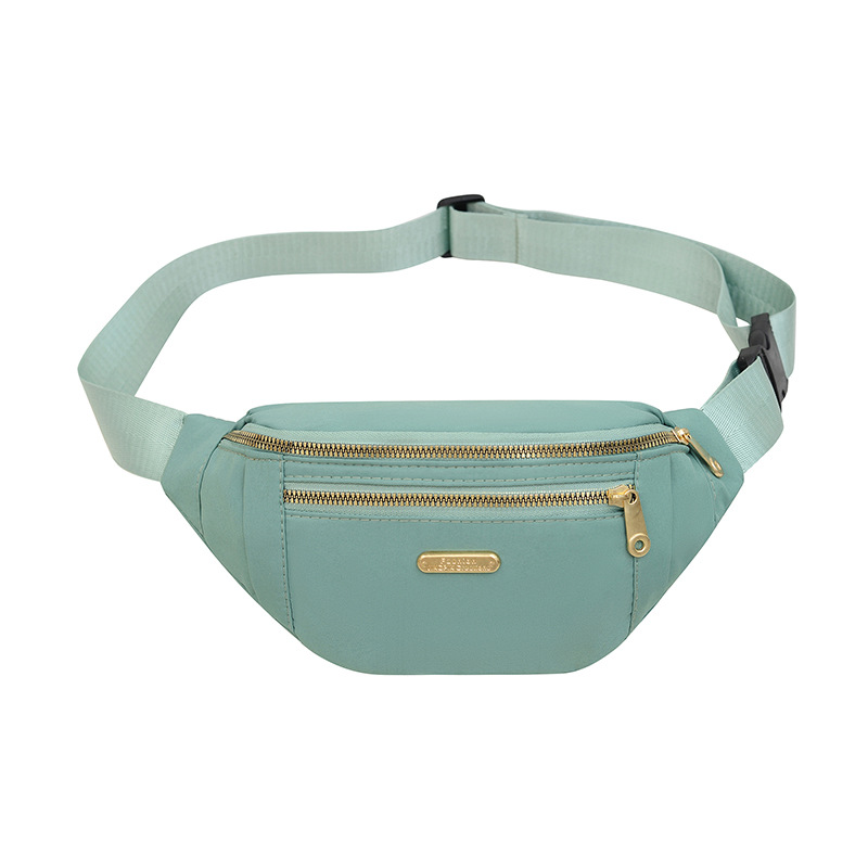 Bolso de cintura al por mayor de gran capacidad coreana bolso de cintura de moda de mujer doble cremallera bolso de cintura de teléfono móvil bolso de pecho de mujer
