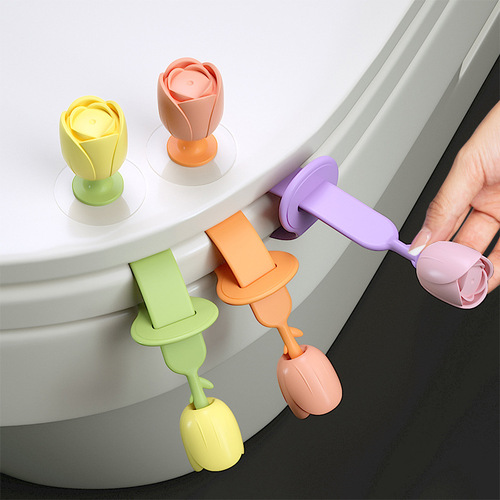 Toilet lid lifter does not dirty hands toilet portable artifact household smart toilet seat silicone toilet lid lifter