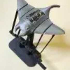 蝙蝠造型飞行器模型 拼装支架摆件 Manta Ray Aircraft Model168
