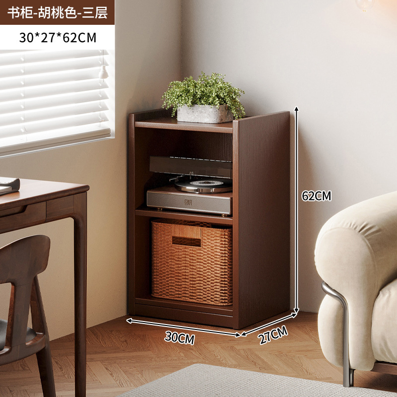 Estante de libros estante de piso contra la pared gabinete integrado gabinete pequeño lado gabinete de almacenamiento gabinete estrecho de almacenamiento gabinete de exhibición