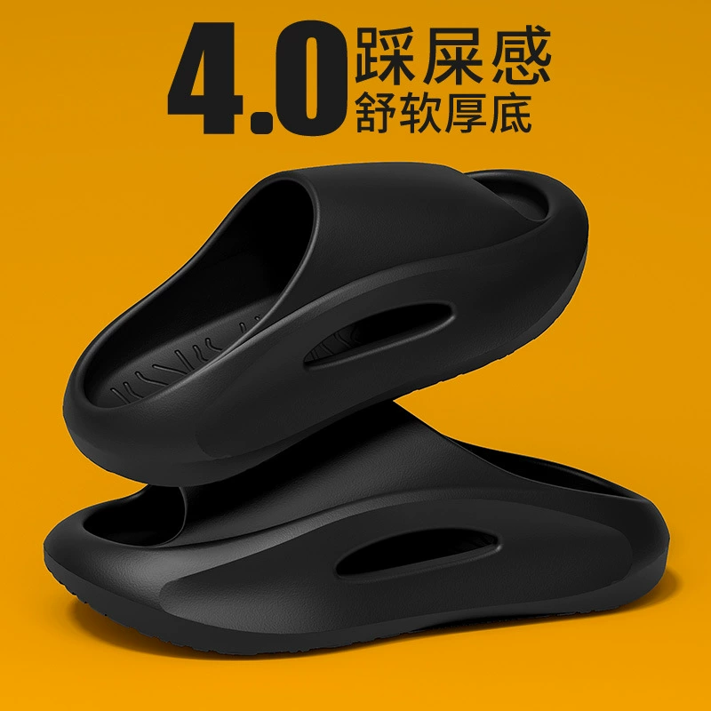 Мужские тапочки для улицы, летние сандалии, модные мужские уличные тапочки, оптом с толстой подошвой из EVA для увеличения роста.