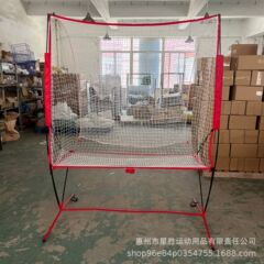 网球发球练习网集球网单人训练器无结球网铁管框架折叠收纳