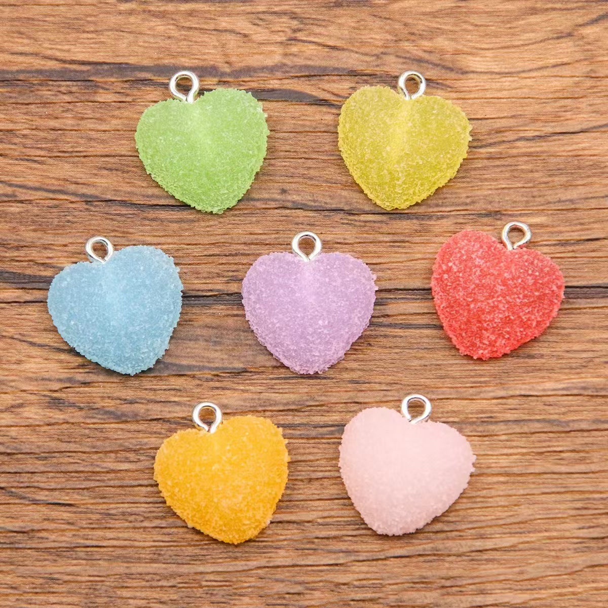 All Seasons Season 1 Piece Plastic Resin Heart Shape Pendant