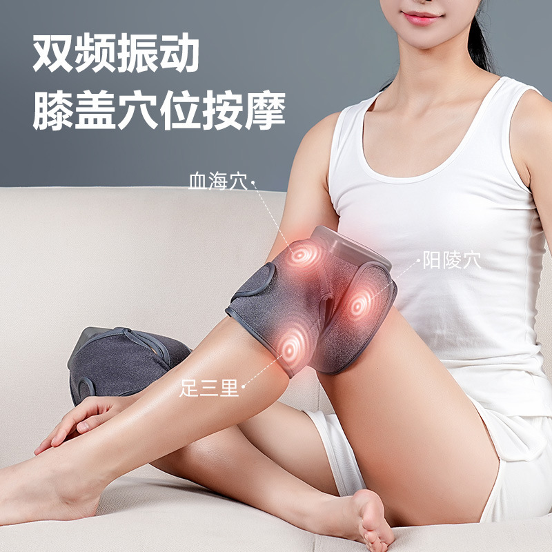 冷えた脚用の国境を越えた膝パッドマッサージャー、関節疲労を和らげる電気理学療法装置、膝パッドと肩パッドマッサージャー|undefined