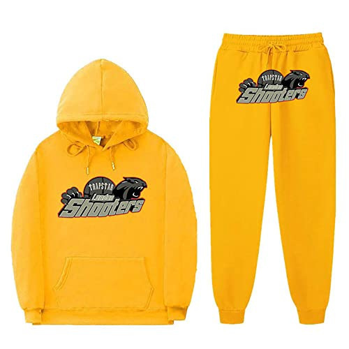 2023年新作 AliExpress Amazon トレンド メンズ＆レディース カジュアル フード付き裏起毛スウェット スポーツウェアセット トレンドスタイル|undefined