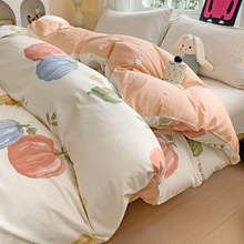 新款高支高密全棉被套加大双人被套卡通单人单被套直播爆款批发