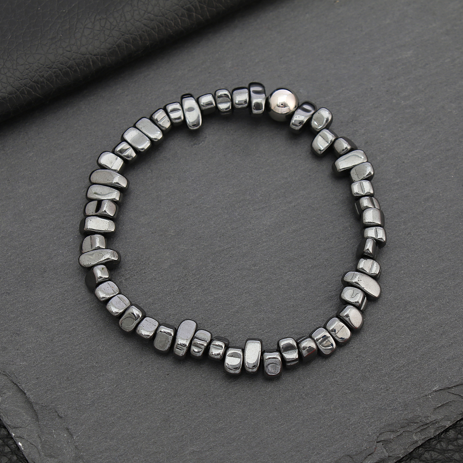 25g Weight Bracelets Classification 1 Piece Quantity Holiday, Daily Occasion 304 Stainless Steel, natural stone, Iron Gall Stone Material Solid Color Pattern Men's Gender Beaded Design Simple Style, Classic Style Style Simple Style Classic Style Solid Color 304 Stainless Steel Natural Stone Iron Gall Stone Beaded Men's Bracelets Men Beaded Bracelets 无