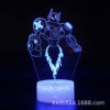 LED touch night light, creative table lamp, 3D, remote control, creative gift