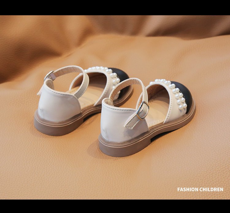 Καλοκαίρι 2023 Νέα, Ευέλικτα, καθημερινά παιδικά παπούτσια με σόλα Princess με μονόχρωμο δέρμα για κορίτσια_voghion.com