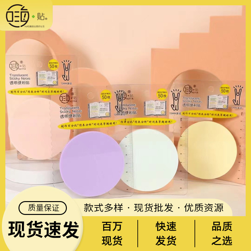Hi Sticker Transparent Eye Protection Colorful Round N Times Sticker…