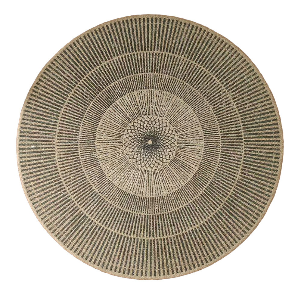 Venta directa de fábrica yute estilo bohemio viento natural mesa de aislamiento térmico tapete olla tazón tapete mesa de comedor decoración para restaurante