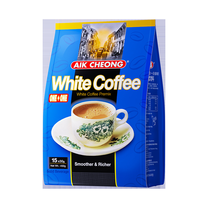 马来西亚进口益昌老街三合一速溶咖啡二合一咖啡奶茶特浓咖啡粉袋