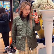 新五色RL拉夫小马经典老钱风工装菱格复古棉服夹克外套男女款防风