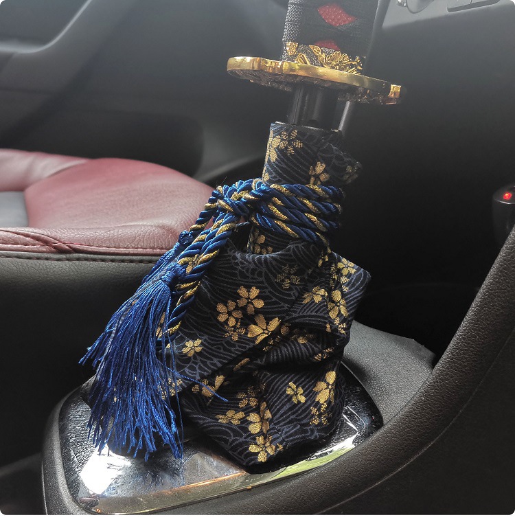 JDM Personality Gear Set Car Modification Creative Gear Handlebar Set and Wind Universal Gear Rod Dust Cover Samurai Gear Head Cover
