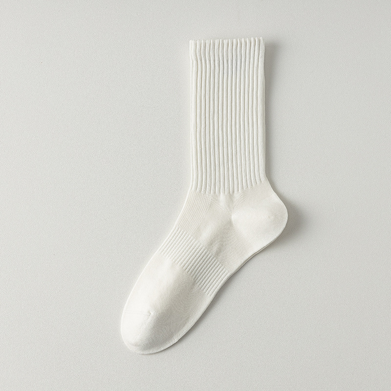 Calcetines de algodón de color sólido para hombres, 100 calcetines de algodón anti-balling, embalaje independiente sin costuras de hueso, calcetines de algodón para hombres al por mayor