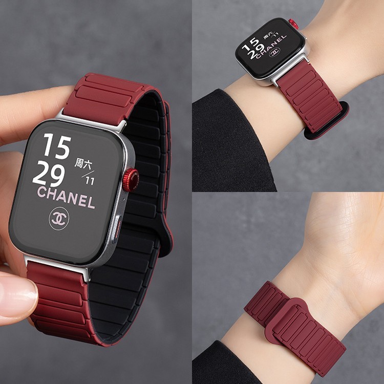 适用华为fit3硅胶手表带工装回环款硅胶磁吸华为fit4/4pro手表带|undefined