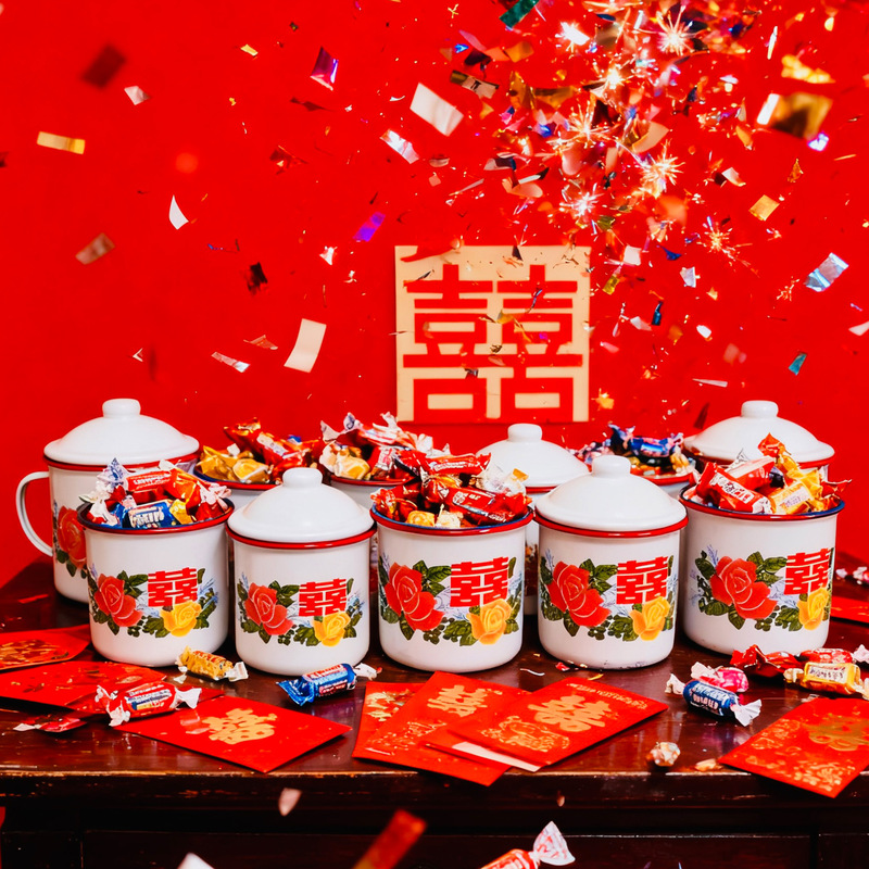 Floral Enamel Cup Souvenir with Happy Words Printed on It, Tea Jar 350-750ml, Direct Supply from Manufacturer, 24H Delivery, Enamel Floral Enamel Cup Souvenir with Happy Words Printed on It, Tea Jar 350-750ml, Direct Supply from Manufacturer, 24H Delivery, Enamel