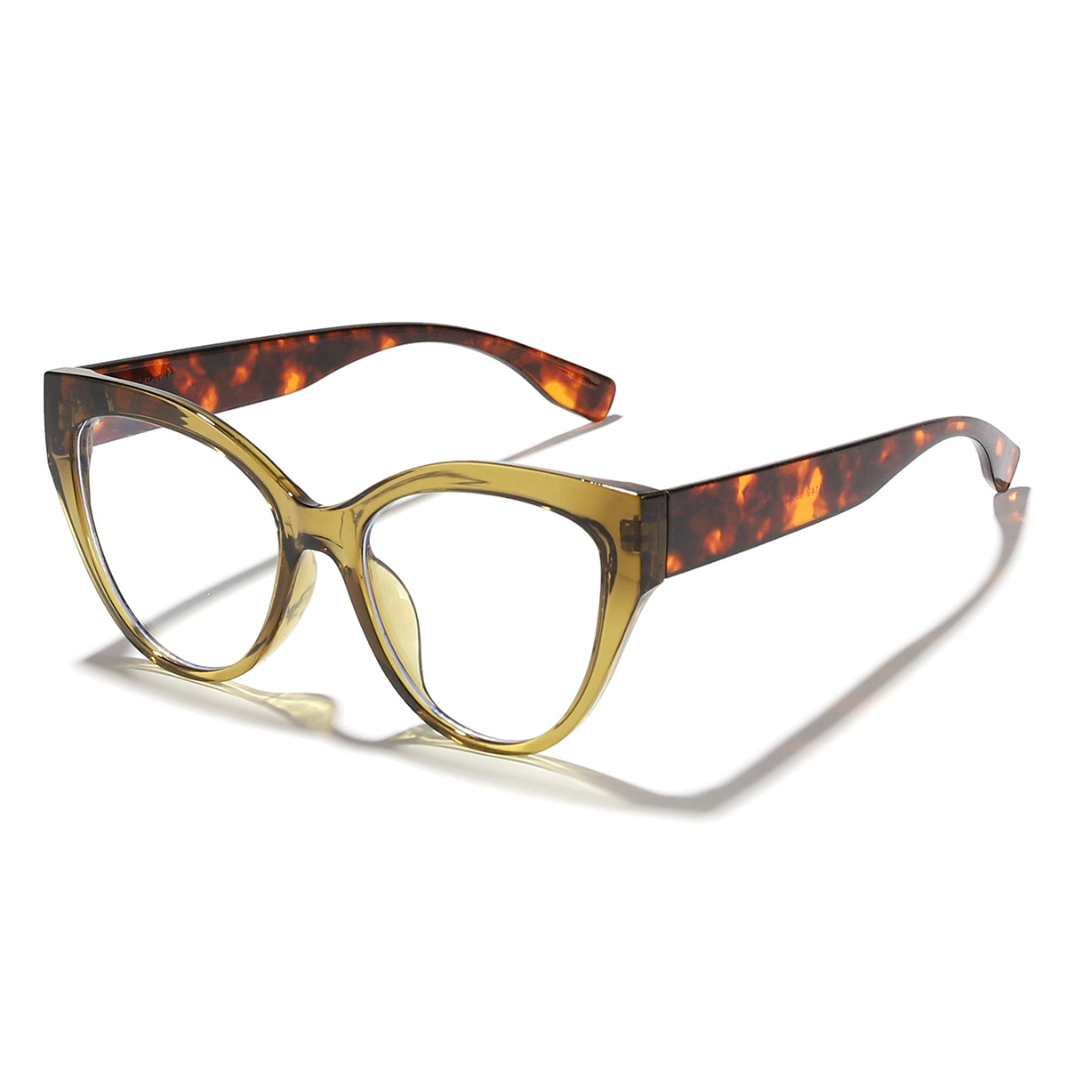 2024 nuevas gafas de sol de color de contraste bohemio de ojo de gato al aire libre gafas anti-azul de moda de estilo americano