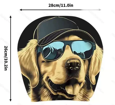 Universal seat cover – Cross-border Amazon best-selling universal pullover printed - golden-retriever-double-sided-printing-1-piece