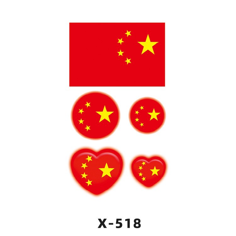 Arco de flor pequeña pegatinas de tatuaje fresco 3D dibujos animados transfronterizo Henna rosa impermeable texto en inglés pegatinas de tatuaje