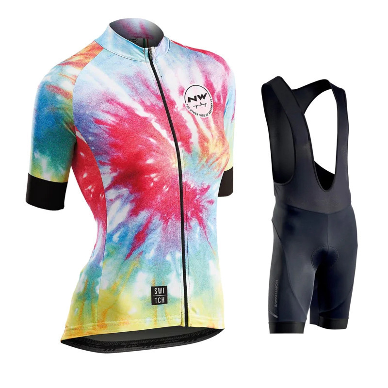 Cross-border Cycling Clothing Short-sleeved suit Women's Team Version Tour de France Road Bike Sun-protective Clothing Sweat-wicking Breathable