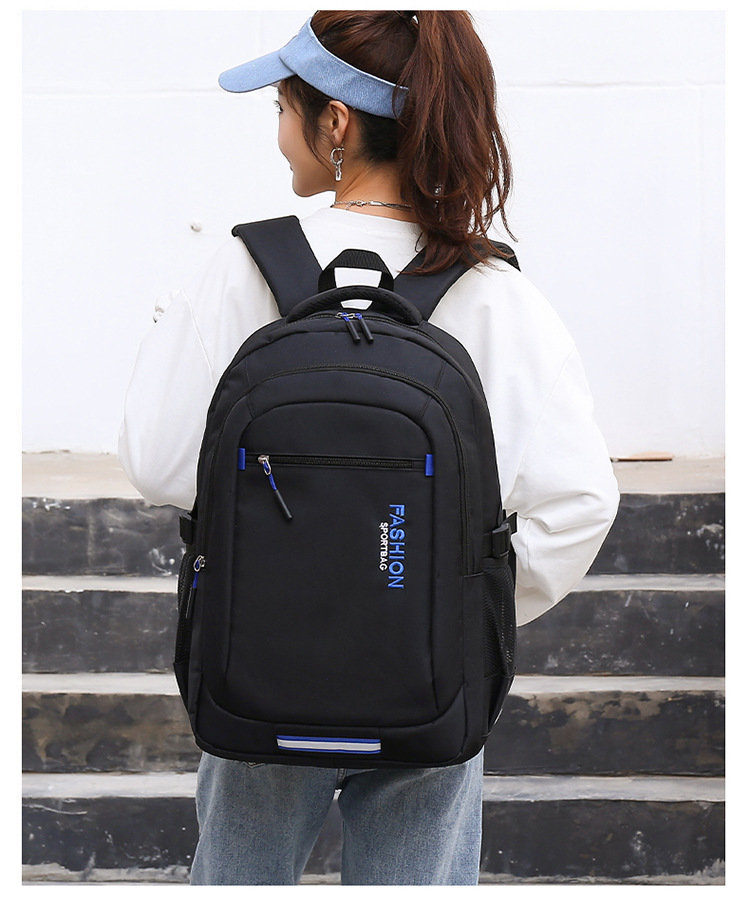 New Backpack Men's And Women's Large Capacity High School Junior High School Student School Bag Travel Backpack Casual Computer Backpack display picture 5