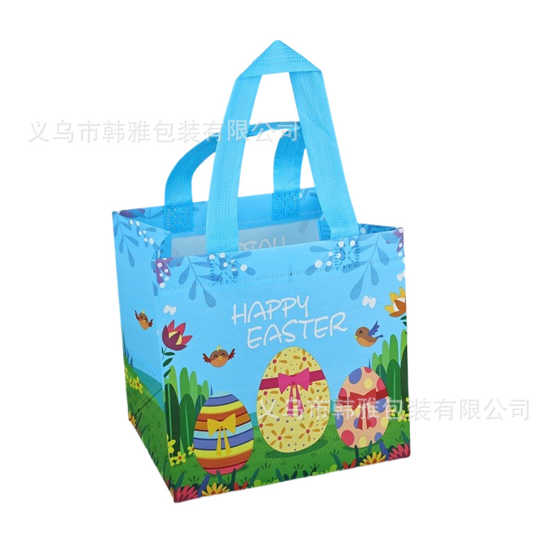 Transfronterizo en stock Bolsa de regalo de Pascua Bolso de dibujos animados no tejido Bolso de decoración de fiesta tridimensional grande traje