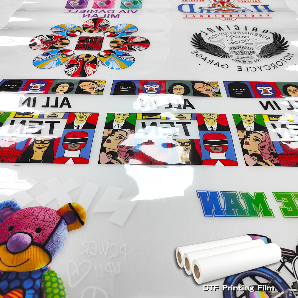 Nuevo algodón hilado poliéster bobina de inyección tinta impresora impresión mate DTF tinta blanca estampado en caliente película al por mayor