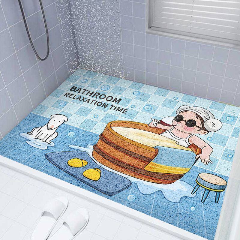 Hot-Selling Silk Loop Bathroom Non-Slip Mat, Special Mat for the Elderly, Full Coverage Children's Non-Slip Perforated Shower Room Mat Hot-Selling Silk Loop Bathroom Non-Slip Mat, Special Mat for the Elderly, Full Coverage Children's Non-Slip Perforated Shower Room Mat