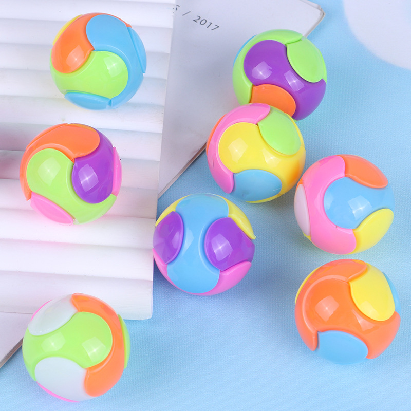 Bola de ensamblaje de inteligencia creativa para niños Trompeta mini rompecabezas bloque de bloques de construcción juguetes nostálgicos cubo de Rubik juguetes pequeños regalos
