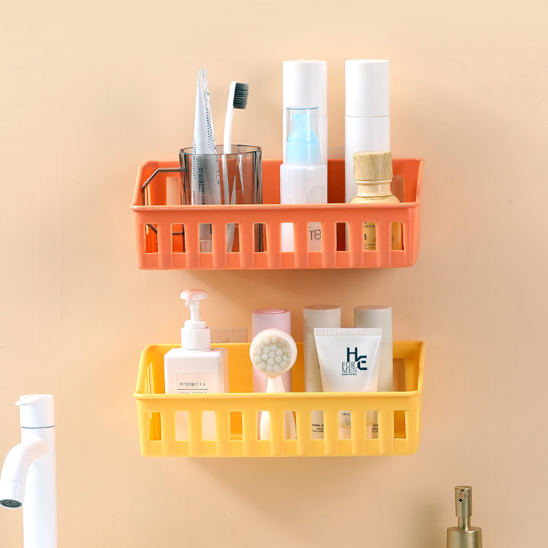 Increased bathroom wall -mounted punch -free storage shelf toilet…