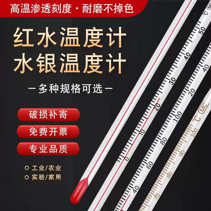 Стеклянный термометр-палочка от производителя, для измерения алкоголя, воды, домашнего использования, с градуировкой, антикапельный, точный.