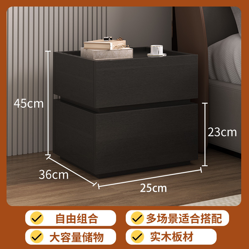[원목 침대협탁] 올 스모크 컬러